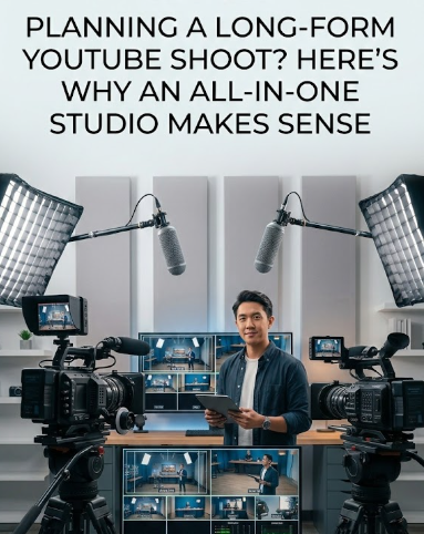 Planning a Long-Form YouTube Shoot? Here’s Why an All-in-One Studio Makes Sense