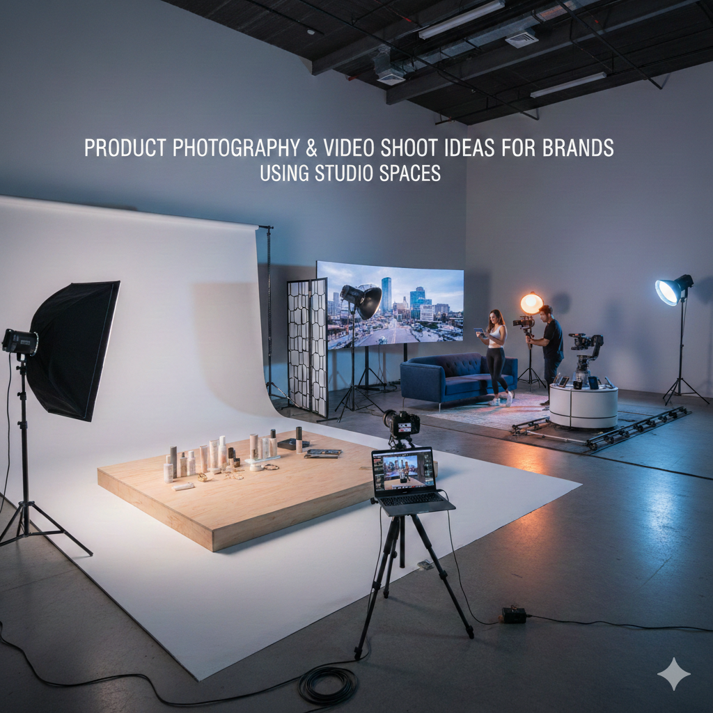 Product Photography & Video Shoot Ideas for Brands Using Studio Spaces