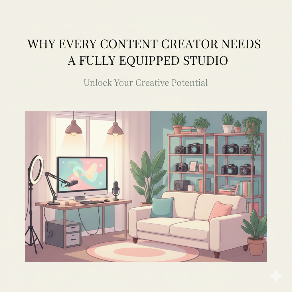 Why Every Content Creator Needs a Fully Equipped Studio